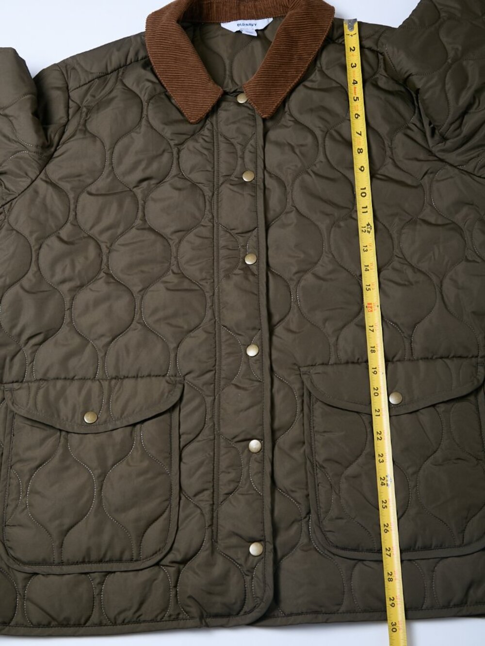 Old Navy Quilted Barn Chore Jacket Olive Brown XL utility coat - Picture 8 of 9